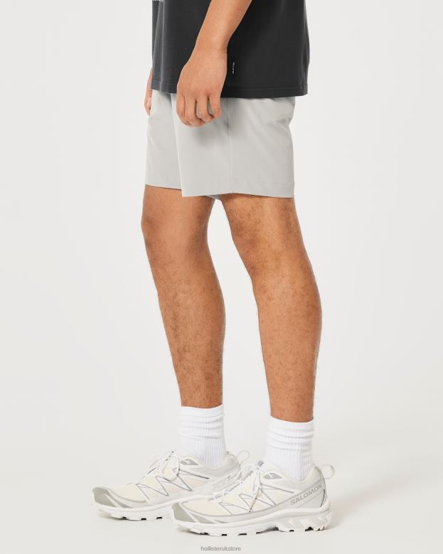 Bottoms Hollister Men Hybrid Shorts 7\\ 488201224 Light Grey
